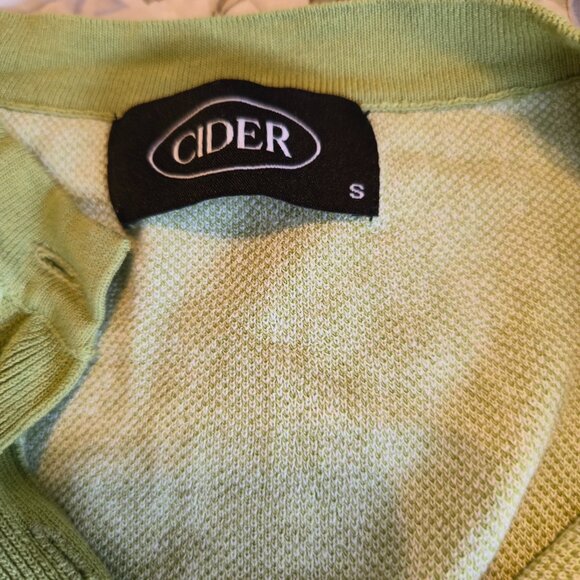 Cider Short Sleeved Crop Sweater, Size Small - Picture 7 of 7